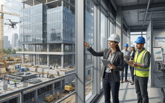 Owner's representative overseeing a construction project in Dubai