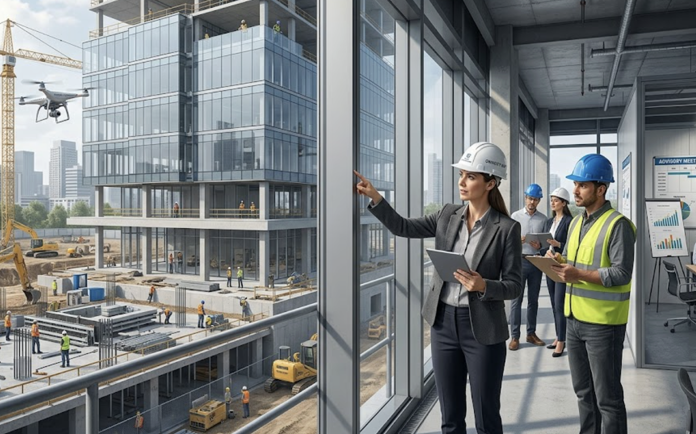 Owner's representative overseeing a construction project in Dubai